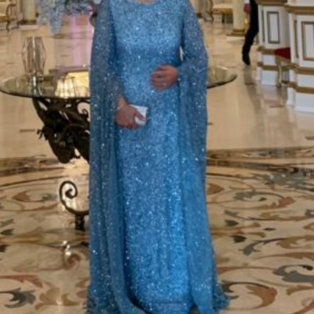 Blue Prom Dresses SizeL. Gem